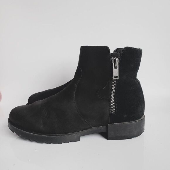 Sorel Women's Black Emelie II Zip NL4328-010 Waterproof Ankle Booties Size 7.5 - Picture 1 of 10